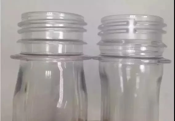 Why to design north in some bottle neck finishes thread and compression moulding caps?